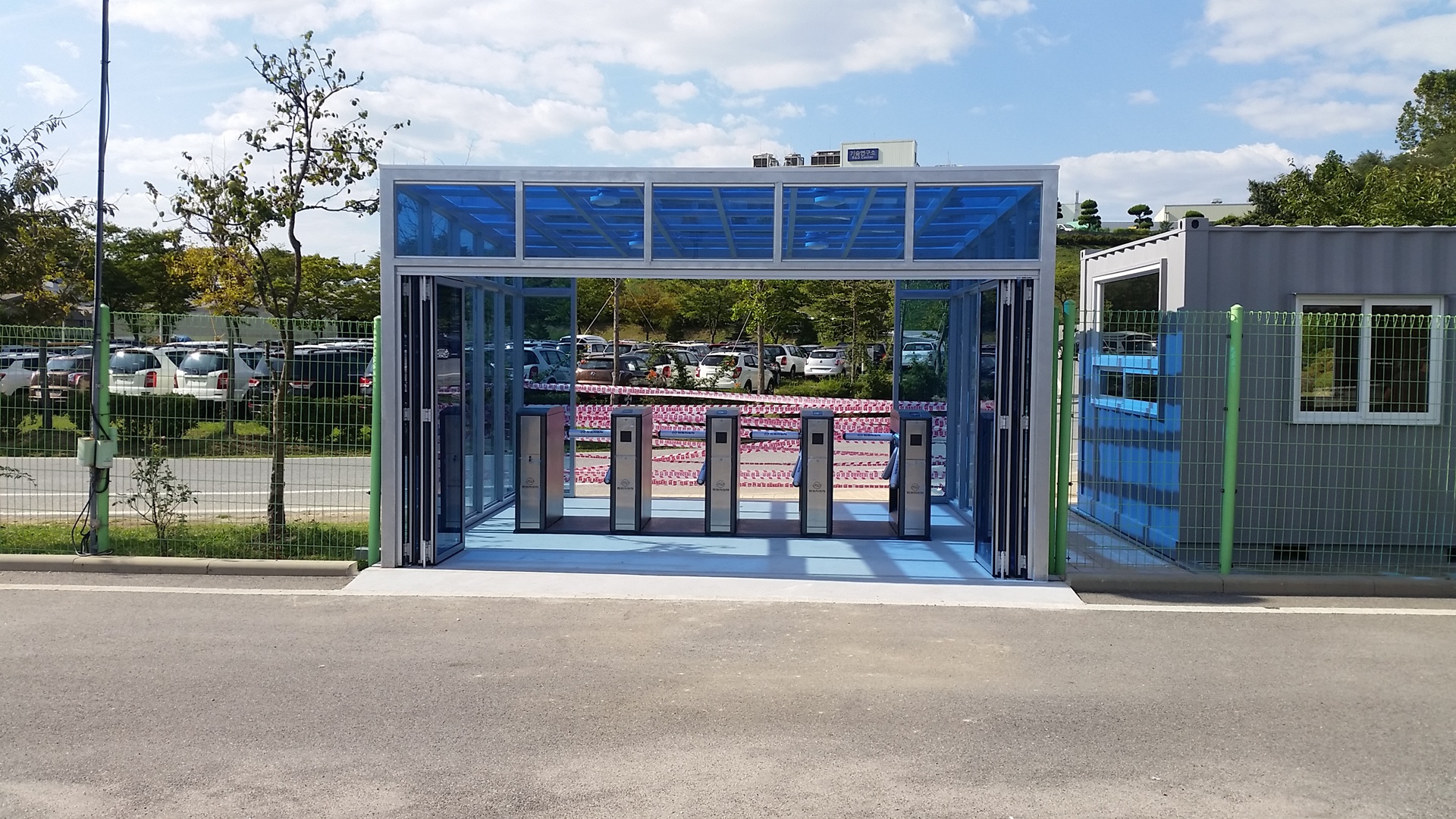 쌍용자동차 턴스타일 게이트 설치