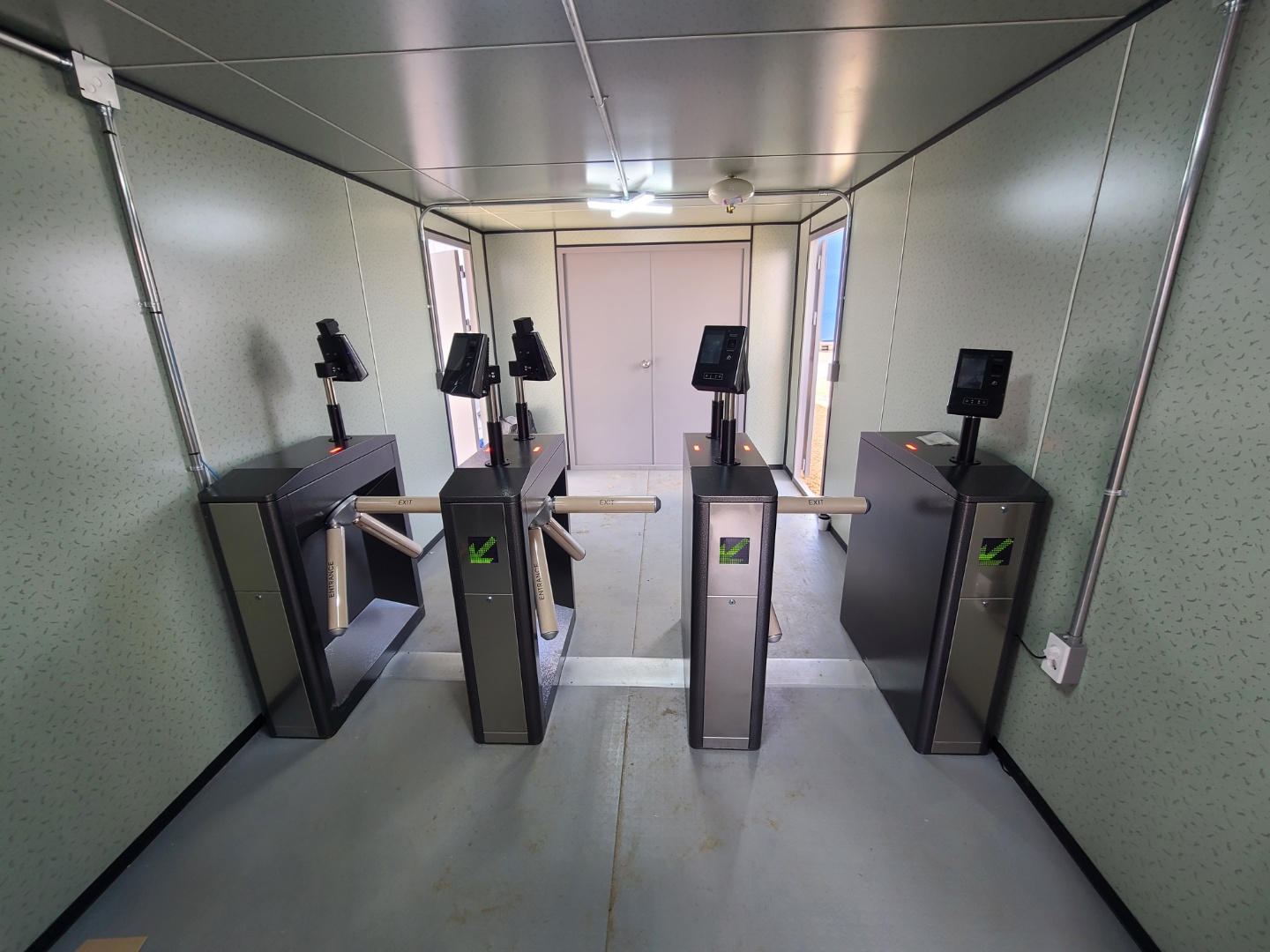 oo건설현장 턴스타일 게이트 설치