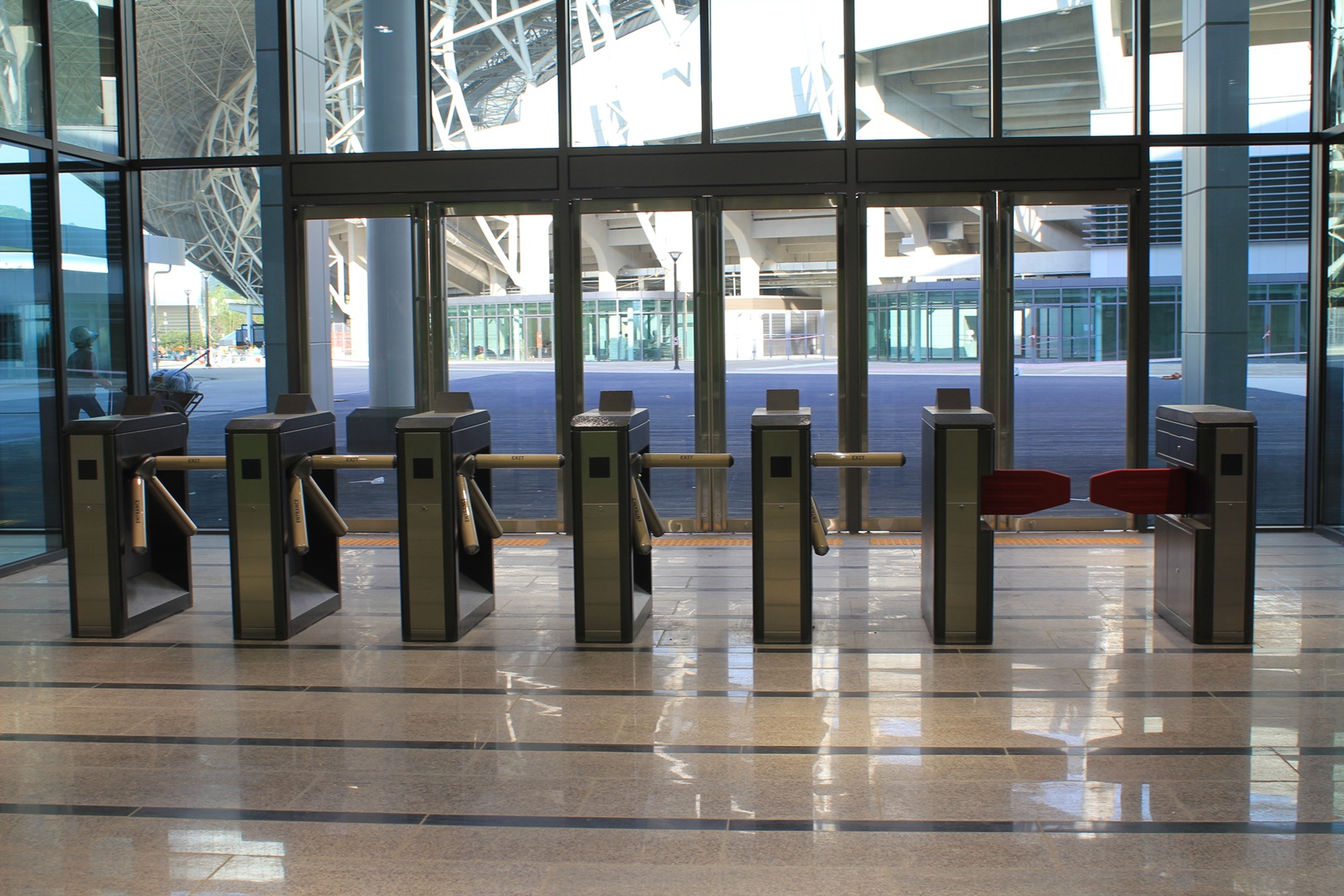 화성종합체육관 턴스타일 게이트 설치