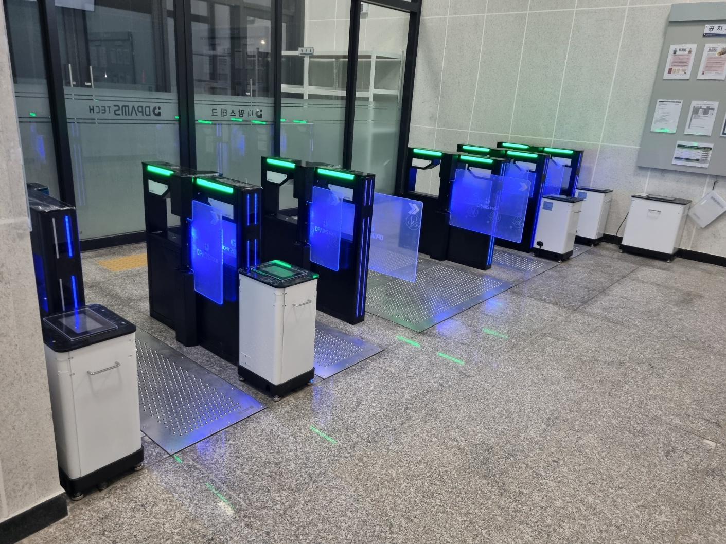 군포 OO테크 플랩게이트 설치