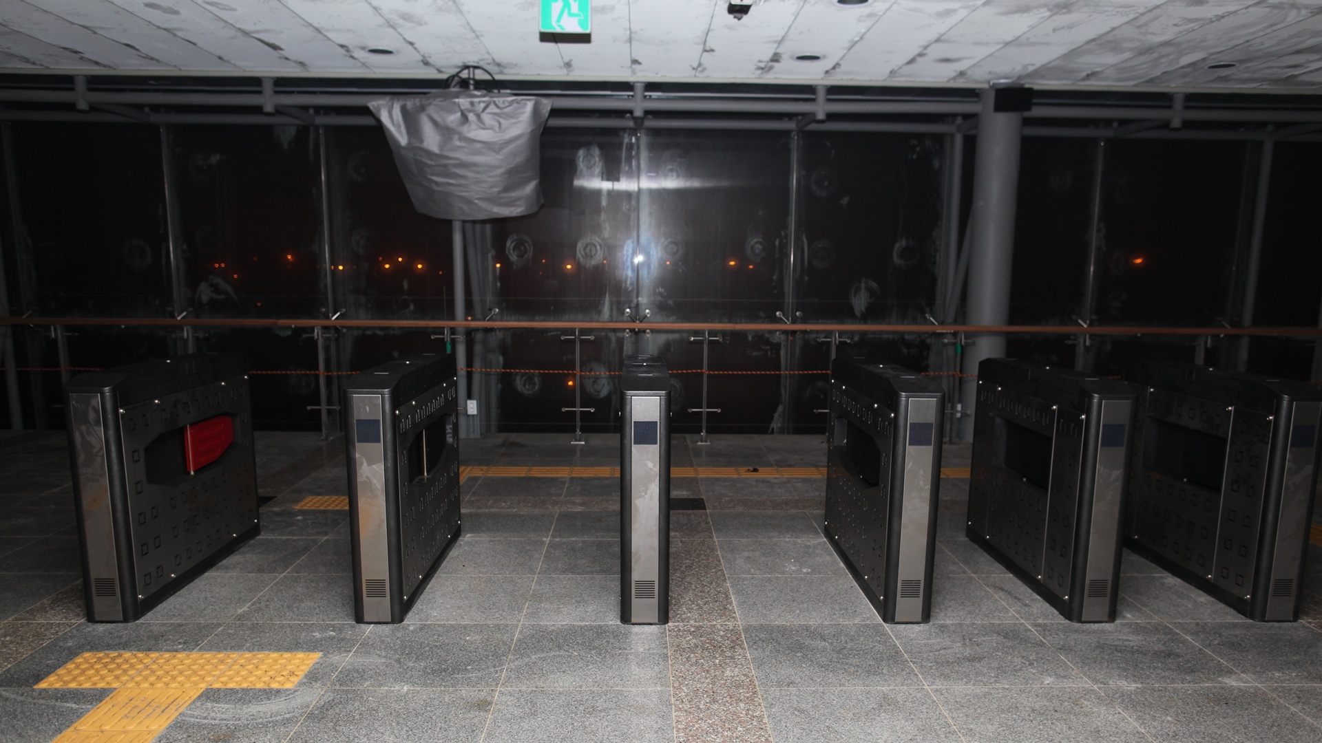 순천만경전철 플랩게이트 설치