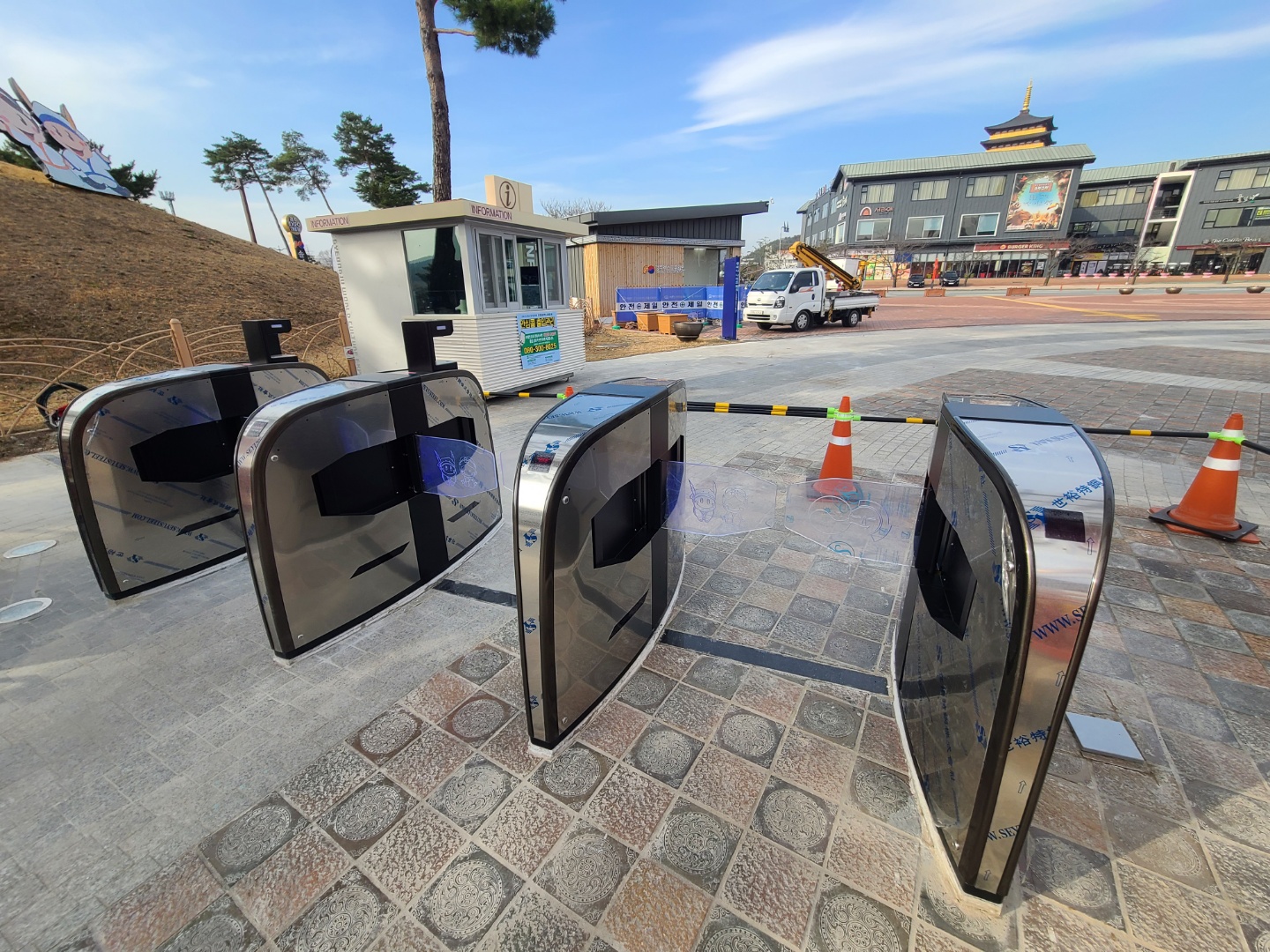 경주문화엑스포 플랩게이트 설치